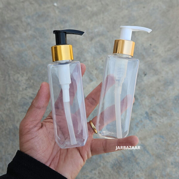 100 ML Cetra Transparent Dispenser Bottle (Golden Black/Golden White)